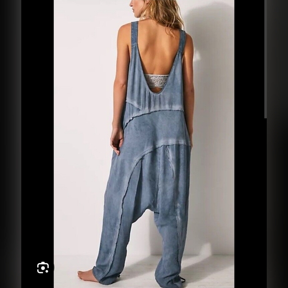 Free People Act Natural shapeless romper - Picture 2 of 7